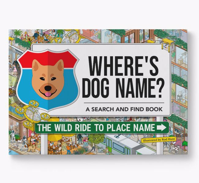 Personalised Finnish Spitz Book: Where's Dog Name? Volume 3